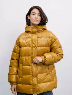 Трошки подовжена утеплена стьобана куртка р. S Трошки подовжена утеплена стьобана куртка р. S