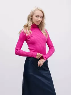 Базовий в’язаний гольф з тонкого еластичного трикотажу р. S Базовий в’язаний гольф з тонкого еластичного трикотажу р. S